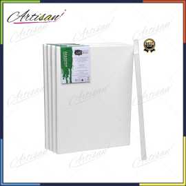 Artisan 12 X 12 Inches Primed Coated Painting Canvas  - Pack of 5