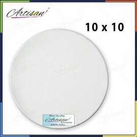 Artisan - Round white canvas 10 x10