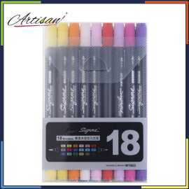 Artisan - SignMe Pack of 18 Dual Tip Watercolor Brush Markers
