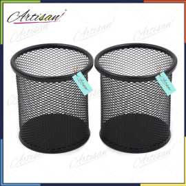 Artisan 7.5 cm Round Metal Pen Holder - Pack of 2Artisan 7.5 cm Round Metal Pen Holder - Pack of 2