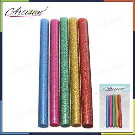 Artisan - 5 Large 11mm Glue Gun Glitter Sticks Multi ColorArtisan - 5 Large 11mm Glue Gun Glitter Sticks Multi Color