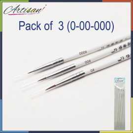 Artisan - 3 PCS Paint Brushes Artist Water Color Series