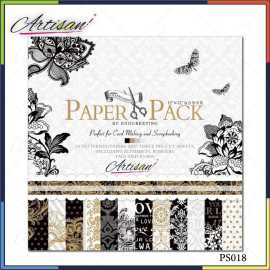 Artisan - Design #PS018 12x12inch printed patterns scrapbook paper - 27 Sheets