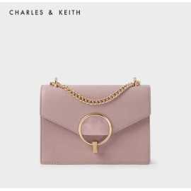Charles & Keith Stone Embellished Shoulder Bag For Women