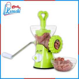 Online Karachi Manual Multifunctional Meat Mincer With Double Blades Non Electric