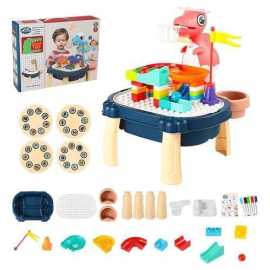 2 in 1 Dinosaur Projector & Building Blocks Table Set