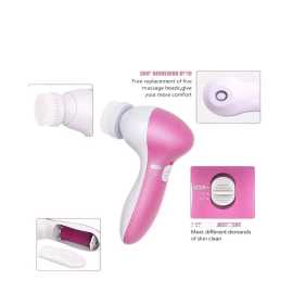 Online Karachi 5 In 1 Portable Electric Facial Cleaner Battery Powered Multifunction Massager