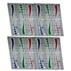 12 Inch Plastic Ruler Scale Art # 421 (12 PCS)