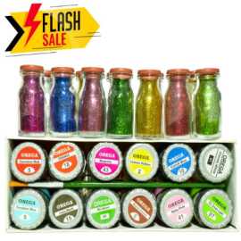 12 Poster Color + 12 Glitter + 1 Paint Brush