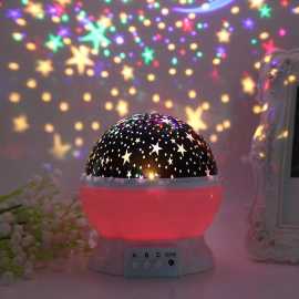 Starry Sky Dream Rotating Projection Night Light for Kids Room