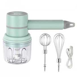 Electric Hand Mixer 2 In 1 Mini Food Chopper Whisk Egg Beater