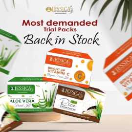 Jessica Pack Of 3 Facial Kits Back in Stick