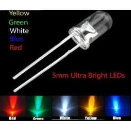 (Pack Of 10) 5Mm Bright Ultra Led Light