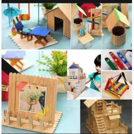 Pack Of 200 Small Craft Sticks For Art And Craft - Multicolour