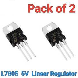 2Pcs Lm7805 5V Linear Voltage Regulator
