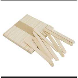 Pack Of 100 Small Craft Wooden Popsicle Sticks (Length - 4.5 Inches)