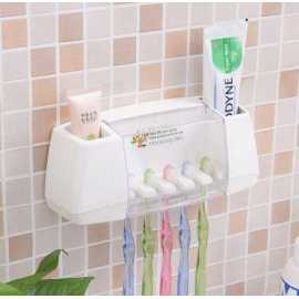 White Wall Mount Toothpaste Holder