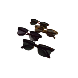 RayBen Club Master Plastic & Metal Frame Sunglasses