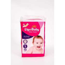 Vigo Diaper (S/3-6kg/2) Eco Pack 48's