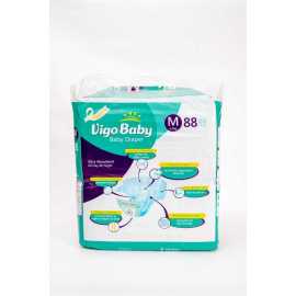 Vigo Diaper (M/4-9kg/3) Jumbo Pack 88's