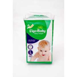 Vigo Diaper (L /7-15kg/4) Eco Pack 40's