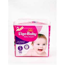 Vigo Diaper (S/3-6kg/2) Jumbo Pack 96's