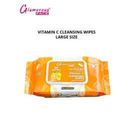 Glamorous Face Cleansing Makeup Remover Wipes Vitamin C Large 60 Pieces
