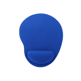 Mouse Pad with Gel Wrist Support - Blue