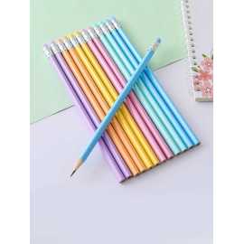 Macaron Wood Sketching & Drawing Pencil With Eraser - Pack of 100 PCS