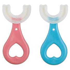 Set of 2 U-Shaped Children's Toothbrush