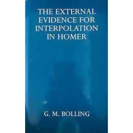 The External Evidence For Interpolation In Homer (HB)