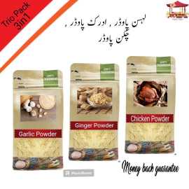 Garlic Powder 100G, Ginger Powder 100G, Chicken Powder