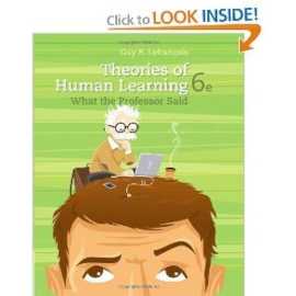 Theories Of Human Learning 6/E (HB)
