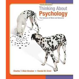 Thinking About Psychology The Science Of Mind And Behavior 3/E (HB)