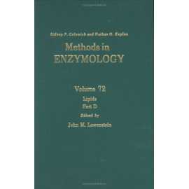 Methods In Enzymology Vol 72 Lipids Part D (HB)