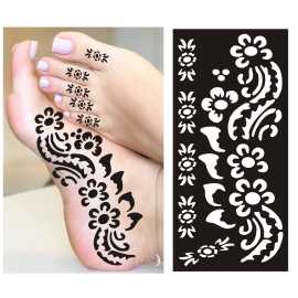 Mehndi Papers Sticker  Mix Designs - 1 Pair