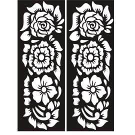 Right & Left Hand Mehndi Papers Mix Designs - 1 Pair