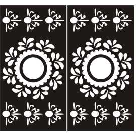 Makeup Beauty Salon Mehndi Papers Mix Designs - 1 Pair