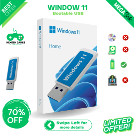 Microsoft Original Windows 11 Pro 64 Bit 8GB Bootable USB 3.0