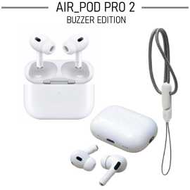 Airpods Pro 2 In Buzzer Edition White Wireless Bluetooth With Free Silicon Case