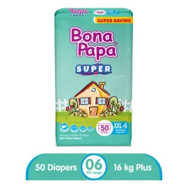 Bona Papa Super Diapers - Super Economy Pack - XXL Size 6 - 50 Pcs