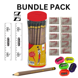Goldfish Pencil Bundle  School Stationery -  65 Items