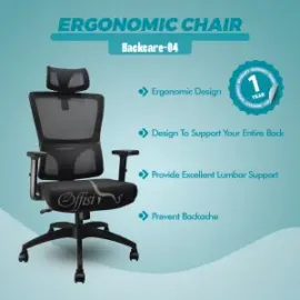 Ergonomic Executive Chair Backcare-04Hr - 2 Years Warranty