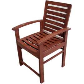 Wood Arm Chair Finish Polished