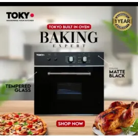 Tokyo Gas Built-in Oven 21by21 (M MATE - Black) - Brand Warranty