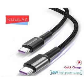 Kuulaa 65W PD USB Type-C Fast Charging Cable 1M