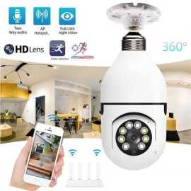 360° Wireless Wifi Panoramic Bulb Cctv Camera Security