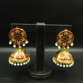 Indian Jaipuri Design Earrings For Women