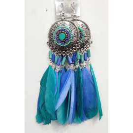 Bohemian Design Drop Earrings For Women _ New Collection - Blue Color