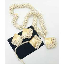 Indian style pearl necklace for women